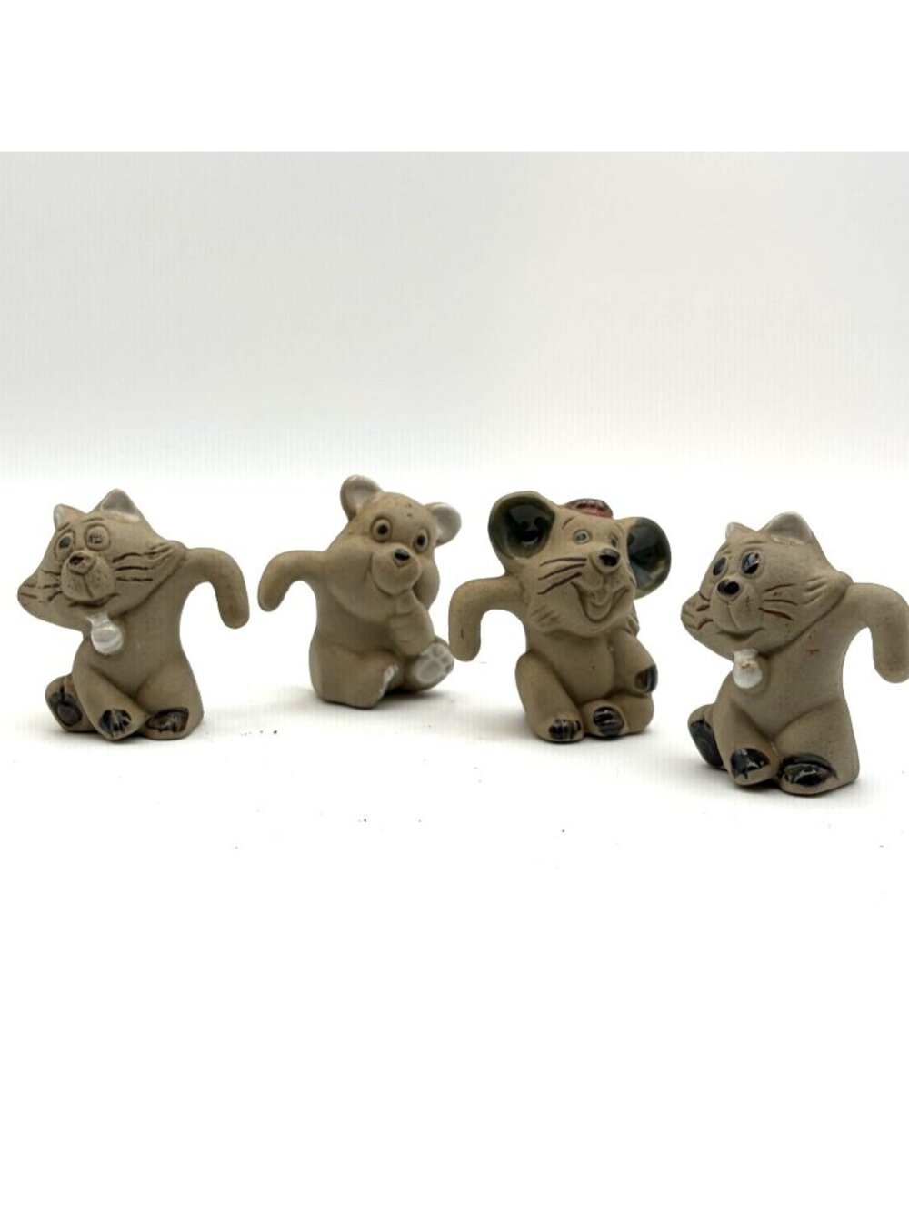 Vintage Ceramic Animal Mug Markers Set of 4 - Picture 3 of 4